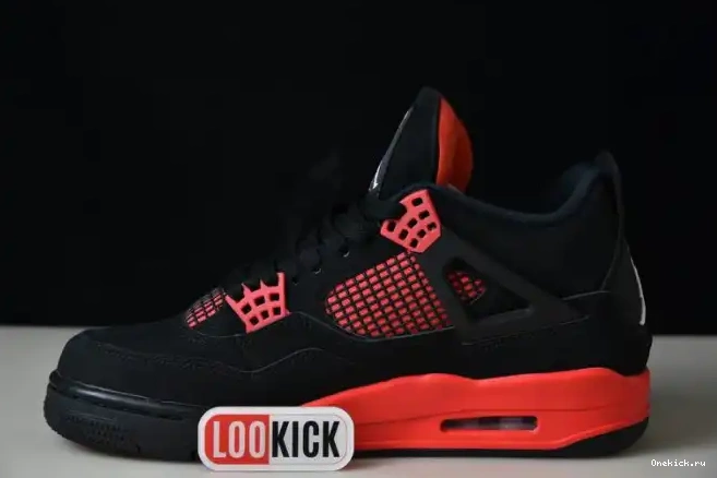 One Kick Red Jordan Thunder 4 Air CT8527-016 0610